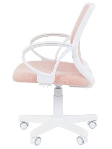 Детское компьютерное кресло CHAIRMAN KIDS 112, ткань букле barni, зефир, пластик белый